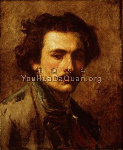 Thomas Couture, self-portrait - 托马斯·库图尔